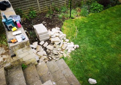 Transforming a flat paving area